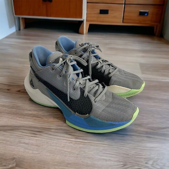 Nike Mens Zoom Freak 2 CK5424-004 Gray Basketball Shoes Sneakers Size 8.5 main image 7